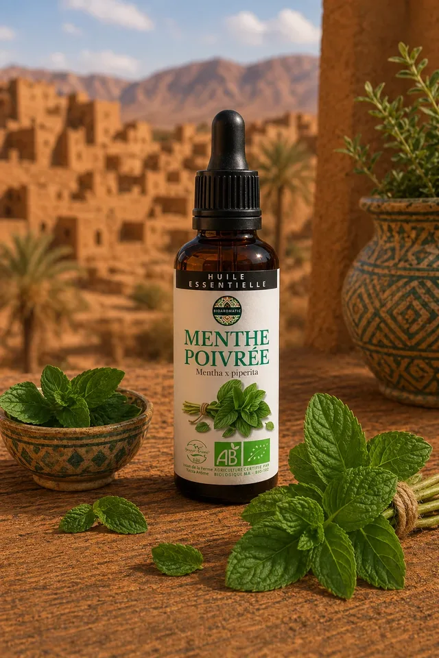 Huile essentielle BIOAROMATIC de Menthe poivrée